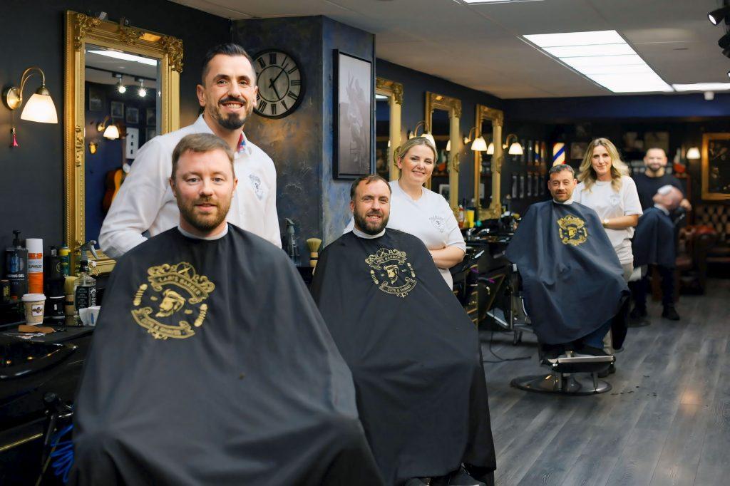 The Labi's Barber team at work