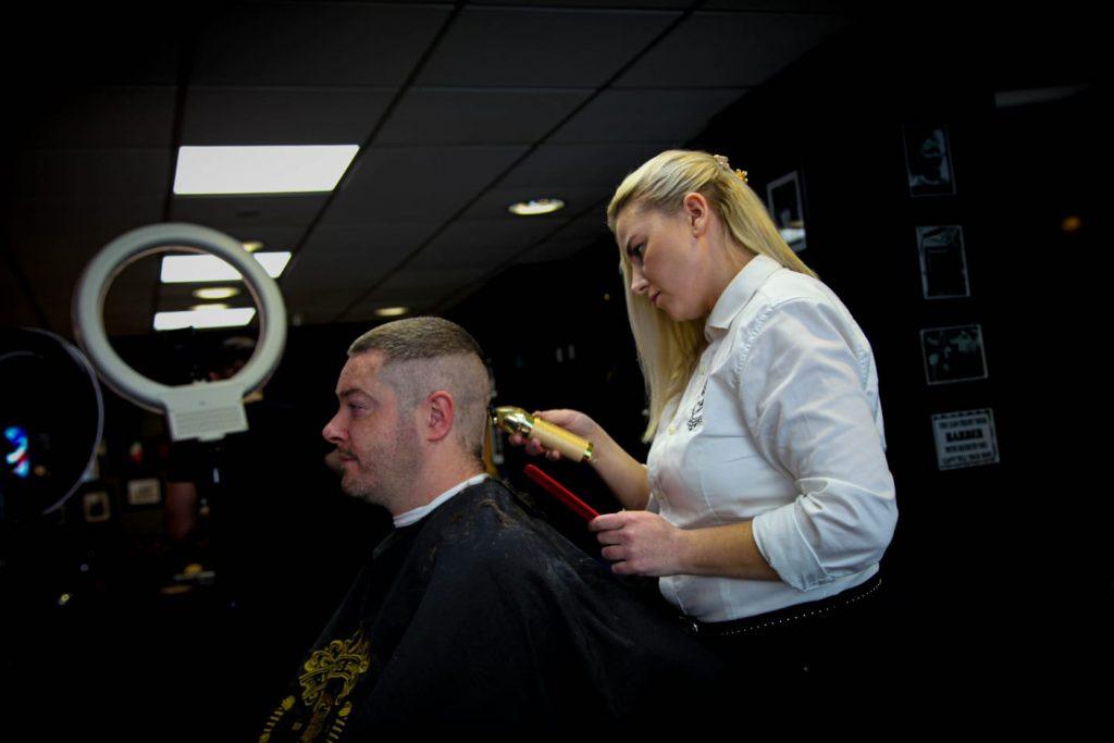 Haircut in the Labi's Barber shop